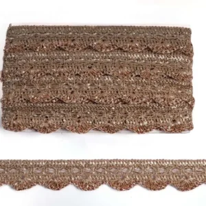 Devi Lace Handwork Makdi Gota Border Lace for Dresses, Sarees, Lehenga, Suits, Blouses, Dupatta, Chunri and Craft pankha lace (9 Meter) (Anmol)