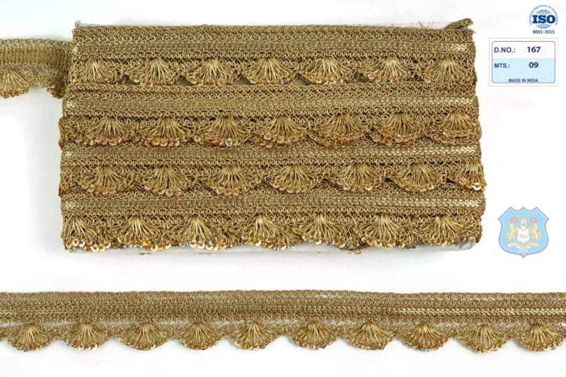 Devi Lace Fancy Handwork Pankha Lace for Ethnic Wear | Fancy Border for Kurti & Dupatta 9 Mts
