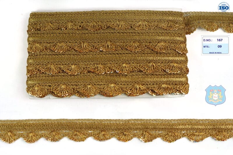 Devi Lace Fancy Handwork Pankha Lace for Ethnic Wear | Fancy Border for Kurti & Dupatta 9 Mts