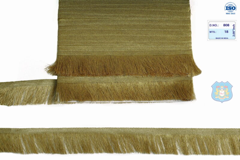 Devi Lace Jalar Lightweight Golden Kiran Lace 18Mts | Easy-to-Stitch Lace for Ethnic Outfits & Crafts 2.0"