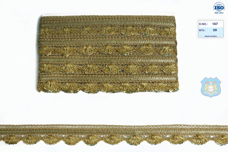 Devi Lace Fancy Handwork Pankha Lace for Ethnic Wear | Fancy Border for Kurti & Dupatta 9 Mts