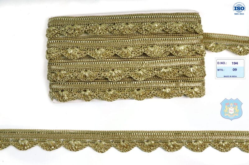 Devi Lace Handwork Pankha Lace Border 9 Mts | Heavy Saree Trim | Fancy Wedding Wear Lace