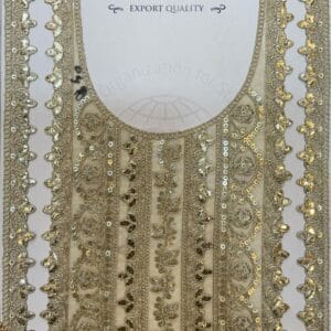 Devi Lace Luxury Thread Embroidered Neck With Sleve Lace – Partywear Dresses, Kurtis & Indo-Western Outfits (1Pcs)