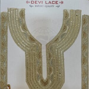 Stylish Nake Embroidery With Sleve for Neckline Embellishment – Tailors Designer Kurtis & Suits (1Pcs)