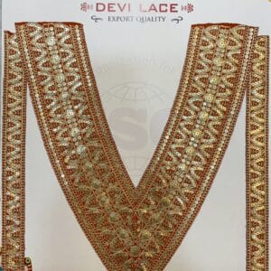 Devi Lace Soft Finish Neck Embroidery With Sleve – Stylish Outfits (1Pcs)