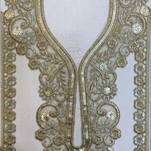 Boutique-Inspired Neck Embroidery With Sleve by Devi Lace – for Party Kurtis (1Pcs)