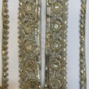 Stylish Embroidery With Sleve Embellishment by Devi Lace– 9 Meter Roll for Tailors (1Pcs)