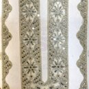Devi Lace Heavy Thread Mirror & Beads Work Embroidery Neck With Sleve – Fancy Kurtis & Dress (1 Pcs)