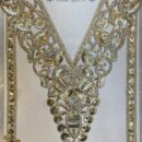 Devi Lace Handcrafted Embroidery Neck Lace With Sleve - for Tailoring (1 Pcs)
