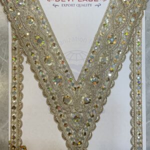 Fashion-Ready Embroidery Neck With Sleve – Ideal for Tailors & Garment Creators (1 Pcs)