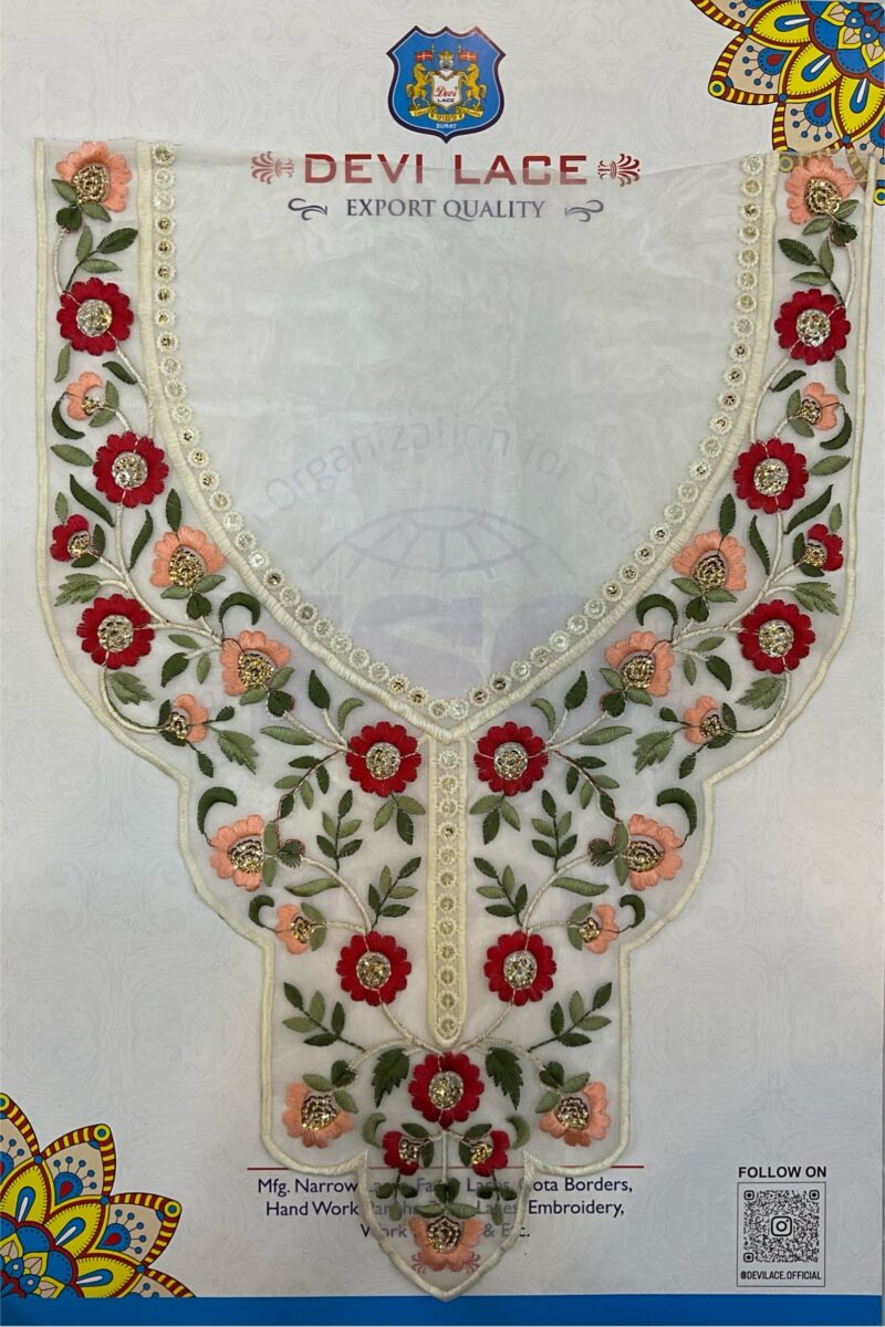 Colour Premium Zari & Thread Neck Lace – Ideal for Occasion Wear (1 Pcs)