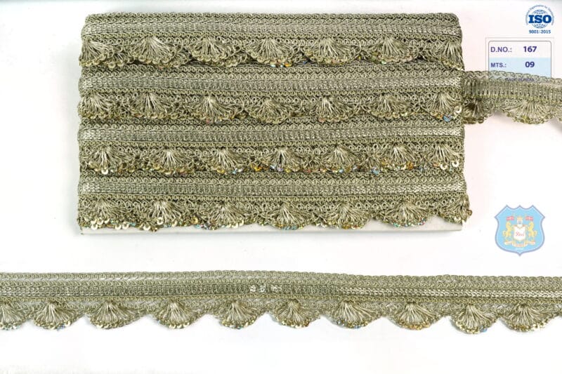 Devi Lace Fancy Handwork Pankha Lace for Ethnic Wear | Fancy Border for Kurti & Dupatta 9 Mts