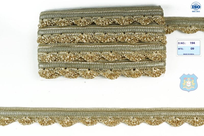Devi Lace Handwork Pankha Lace Border 9 Mts | Heavy Saree Trim | Fancy Wedding Wear Lace
