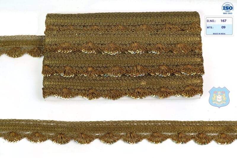 Devi Lace Fancy Handwork Pankha Lace for Ethnic Wear | Fancy Border for Kurti & Dupatta 9 Mts