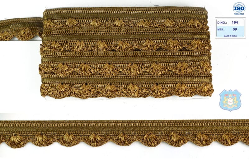 Devi Lace Handwork Pankha Lace Border 9 Mts | Heavy Saree Trim | Fancy Wedding Wear Lace