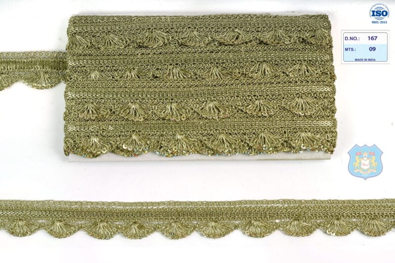 Devi Lace Fancy Handwork Pankha Lace for Ethnic Wear | Fancy Border for Kurti & Dupatta 9 Mts