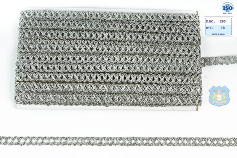 Devi Lace Jalar Fancy Metallic Thread Designer Lace 18Mts | Partywear Border for Blouses