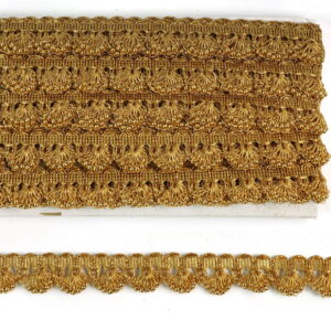 Devi Lace Fancy Pankha Lace with Beads 9Mts | Contemporary Ethnic Lace | Fancy Dress Border