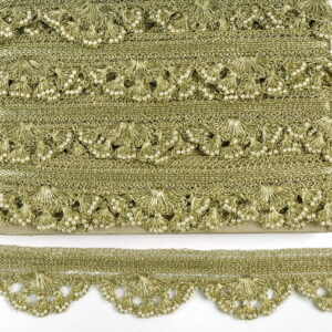 Devi Lace Designer Handwork Pankha Lace in Pastel Shades 9Mts | Soft Embroidery Border for Dresses
